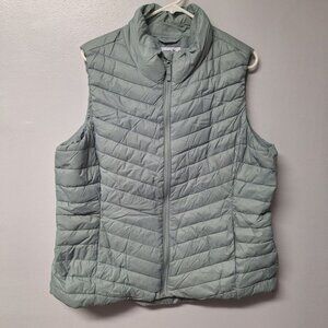 Old Navy Vest Active Athletic Exercise Walk Run Winter Fall Womens XL Zip Pocket